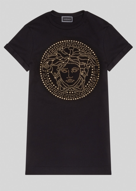 Versace Studded Medusa T-shirt Klänning Tjej - 312478VBE